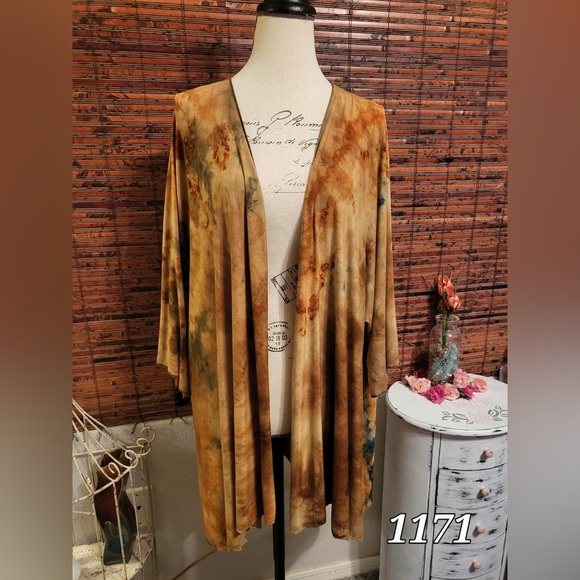 Sweaters - Bohemian Tie-Dye Kimono Cardigan